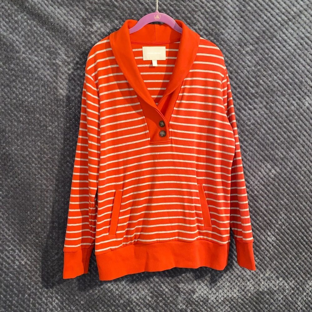 Banana Republic orange striped long sleeve.